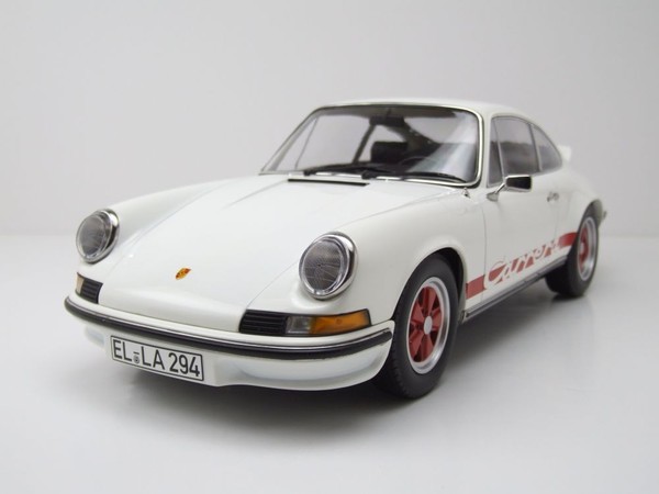 Porsche 911 Carrera Rs 2.7 1973 Weiß Rot Modellauto 1:12 Norev-image