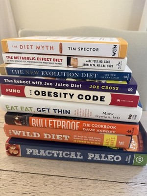 10-Book Health Diet Lot - Jason Fung Obesity Code Mark Hyman Keto Paleo Asprey