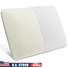 Natural Latex Pillow Ergonomic Support Breathable Ventilated Comfort Pain Relief