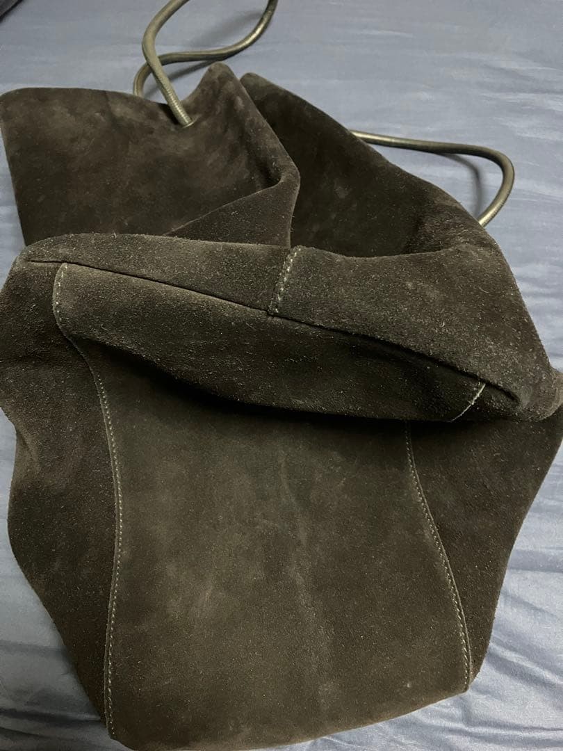 GUCCI 2002AW Tom Ford Suede Large Tote Bag Black Leather Vintage thumbnail 6