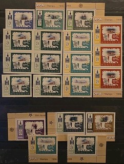 Mongolia MNH 2006 Europa C.E.P.T. 50th Anniversary VF Perf Imperf Strips Block