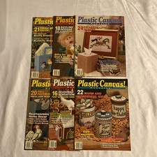 Vtg PLASTIC CANVAS Pattern Magazine 13-18 Lot of 6