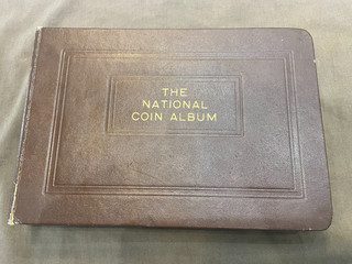 NATIONAL COIN ALBUM 108 COINS 1909 1961 7 PAGES...COOL VINTAGE ALBUM!!!