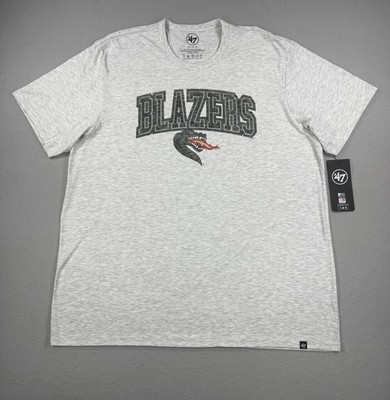 UAB Blazers  47 Brand T Shirt Men s XXL Gray NCAA College Logo Graphic NWT