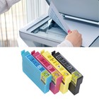 Ink Cartridge 4 Colors BK C M Y ABS Housing Fadeless Printing Cartridge Combo^