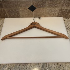 Knott Hotels Wood Clothes Hanger Brown Wooden Hotel NYC NY New York City
