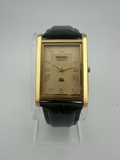 GOLD DIAL-Vintage Seiko Slim Quartz Men’s Wrist Watch - Image 3