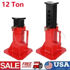 1 Pair Car Jack Stand 12Ton/26400LBS Pin Type Car Jack Stand Adjustable Height