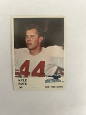 1961 Fleer, #69 Kyle Rote, N.Y. Giants