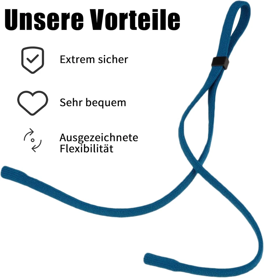 Sport Brillenband verstellbar starker Halt Brillenkordel 10 Stück - Bild 3 von 4