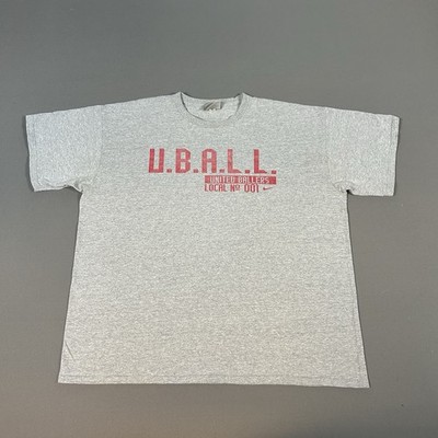 Vintage Nike Shirt Mens XL Gray Short Sleeve Uball United Ballers World League