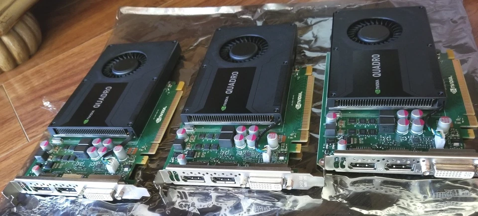 Lot 3X NVIDIA Quadro K2000 2GB GDDR5 PCIe Graphics Card HP 700103-001 713380-001 - Image 2 of 4