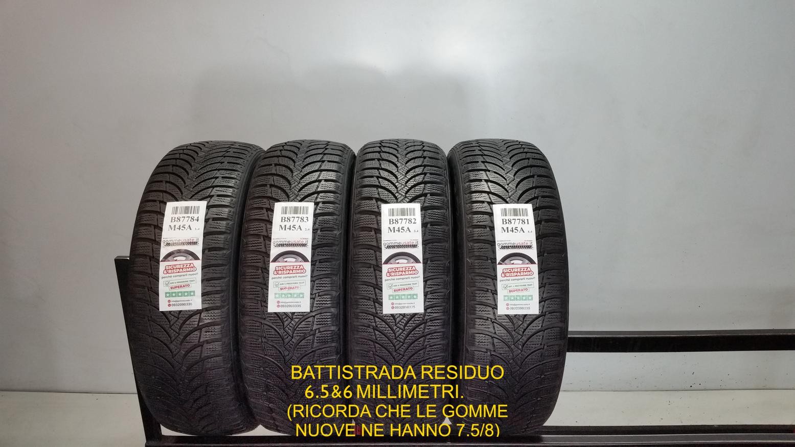 GOMME USATE TERMICHE 195/60R16 89H NEXEN WINGUARD SNOWG WH2 PNEUMATICI B87784