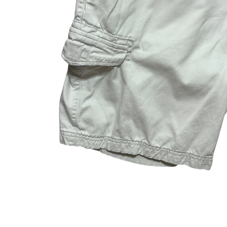 Pantalones Cortos de Carga Island Republic Para Hombres 40 Bolsillos Utilitarios de Algodón Caqui Exterior Informales Foto 3 de 4