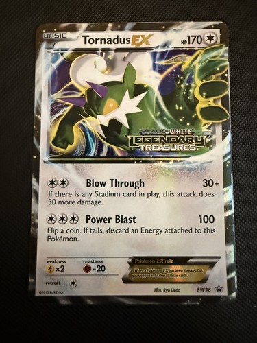 Pokemon Card Tornadus EX BW96 Ultra Rare Prerelease STAMPED