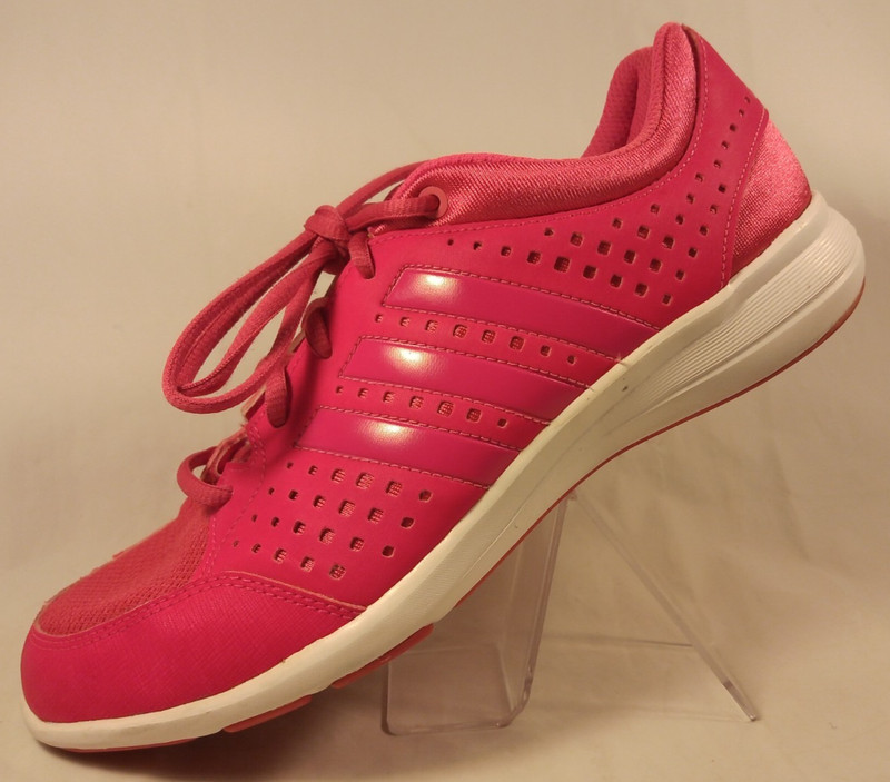 Adidas Arianna III Women 10 Training Sneaker Shoes Pink Lace-Up Athletic Low-Top