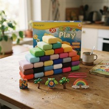 Air Dry Clay, 30 Colors Foam Modeling Clay for School Projects