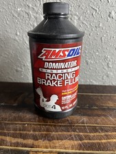 Amsoil Dominator DOT 4 Synthetic Racing Brake Fluid 12oz High Boiling Point 1.48 per gallon