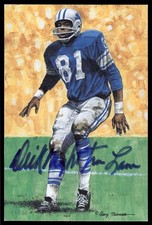 Dick Night Train Lane Signed 1989 Goal Line Art GLAC Football Postcard *GL12