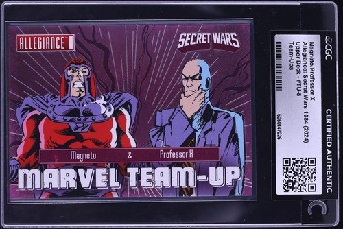 2024 Upper Deck Allegiance: Secret Wars '84 Team-Up Magneto Professor X CGC AUTH