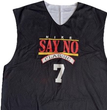 Vintage Nike League Basketball Jersey Reversible Mens XL Black Made USA 90s