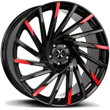 Xcess X02 24x9.5 6x5.5 24mm Blackred Wheel Rim 24 Inch