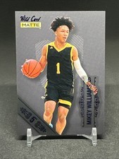 2022-23 Wild Card Matte Draft Blue - 5 Stripe /15 Mikey Williams #MB-60