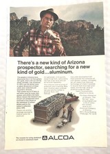 1974 Alcoa Aluminum Original Print Ad Full Page - New Kind Of Gold Vintage