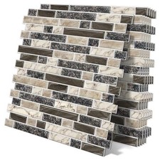Thick Peel and Stick Tile Backsplash 12"x12" Self Adhesive Marble Tiles for