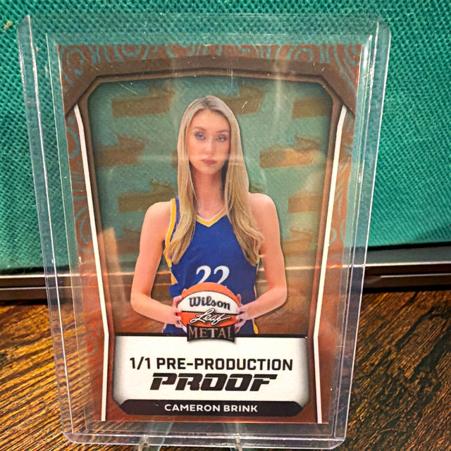 Leaf Metal Cameron Brink Auto WNBA Sparks Pre-Production Proof 1/1