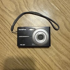 Olympus FE-20 Black Digital Camera No Charger, Has Battery