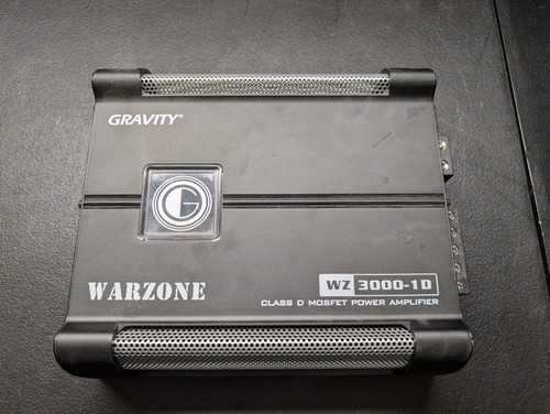Gravity WZ3000.1D Warzone 3000W Class D Verstärker 1 Ohm stabil ohne Fernbedienung