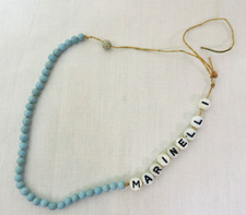 Vintage Beaded Hospital ID Last Name MARINELLI Baby Boy 1950's