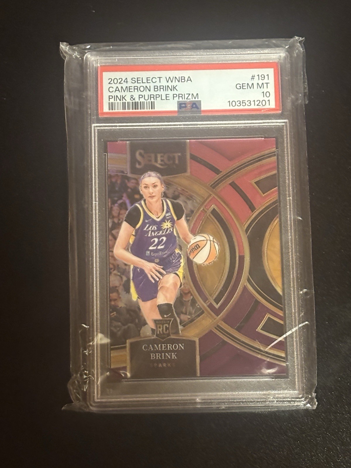 2024 Panini Select WNBA Cameron Brink #191 Purple Pink Przm /99