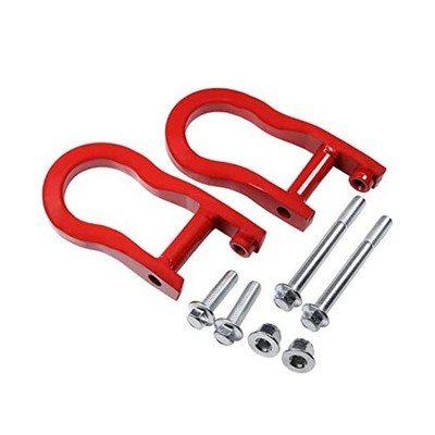 CARMOCAR Front Tow Hooks Replacement for Chevy Silverado GMC Sierra 1500 Red