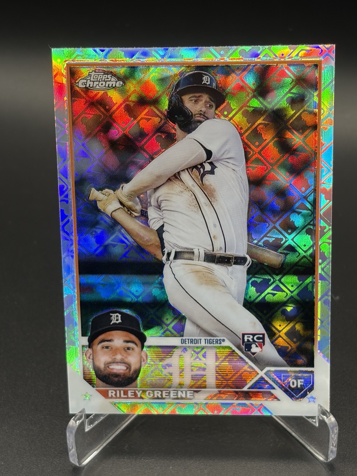 2023 Topps Chrome Logofractor Edition - Riley Greene #182 (RC) [Tigers]