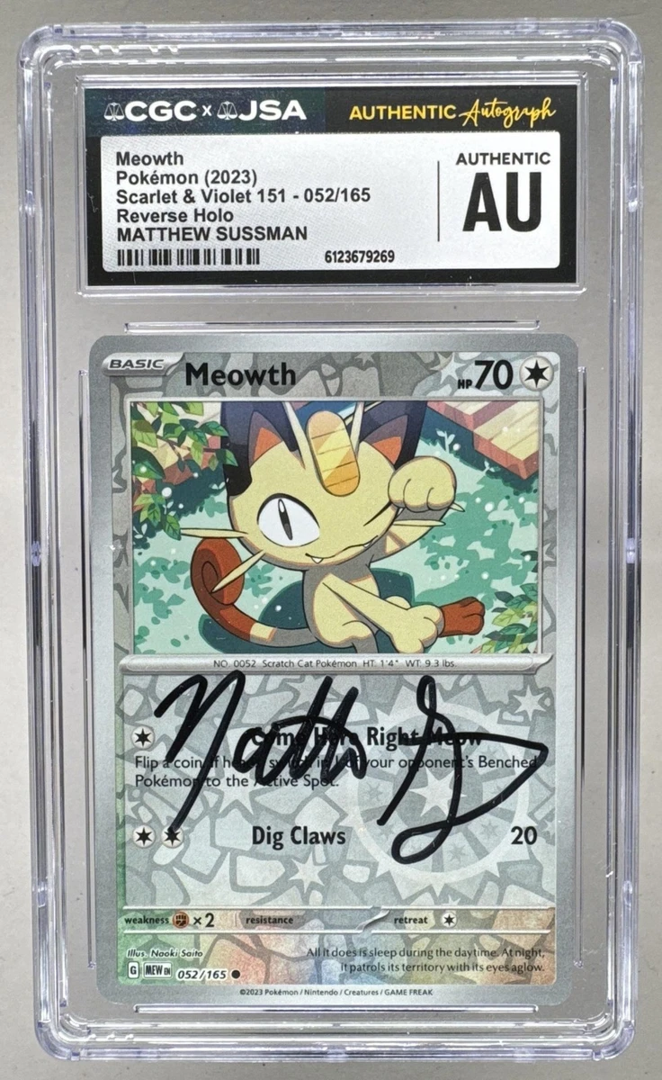 Meowth 052/165 Sv: Scarlet & Violet 151 for sale | eBay