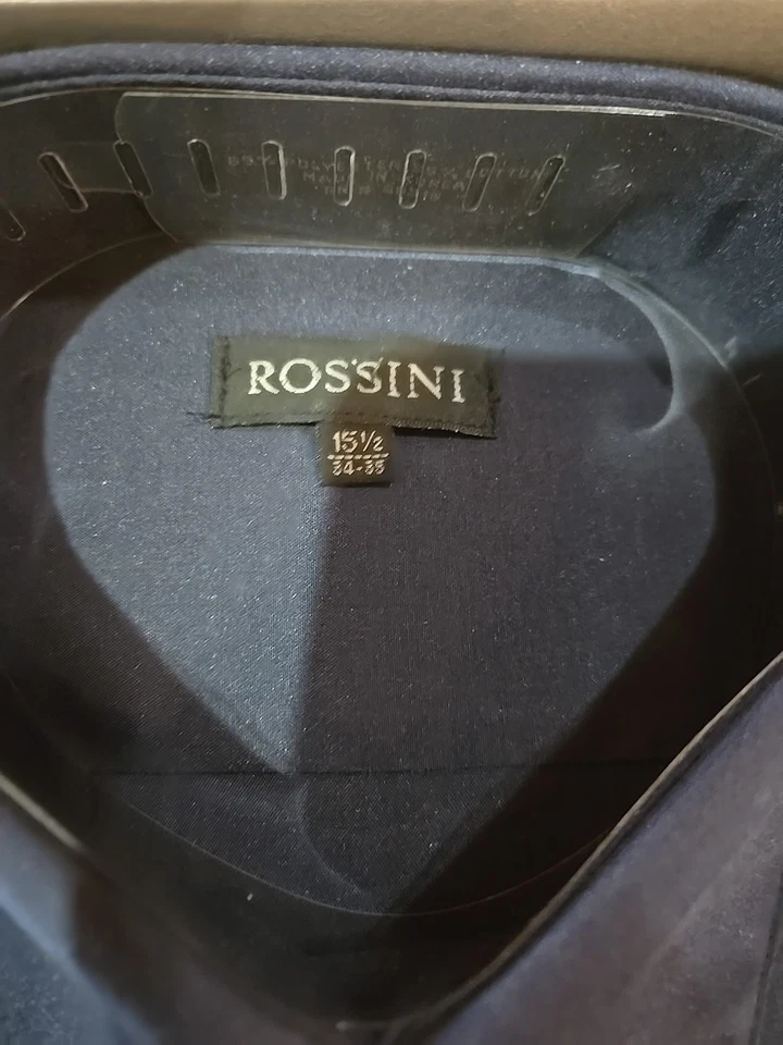 Lote de 2 Camisas de Vestir Enrico Rossini con Corbata a Juego 15 1/2 34-35 Nuevas en Cajas Foto 3 de 4