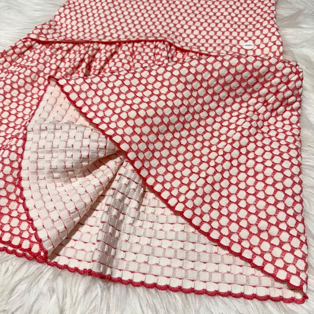 CHANEL Authentic Decorated Honeycombsleeveless Dr… - image 7