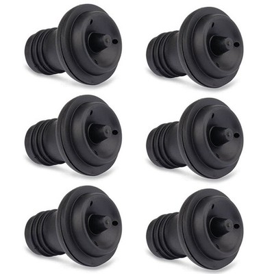 6x Vakuumpumpe Vacu Vin Wine Bottle Saver Seals Plugs Extra Silicone Stoppers