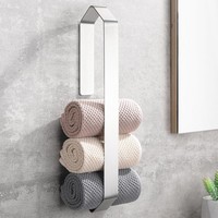 Handtuchhalter Selbstklebend Silber Ohne Bohren GäStehandtuchhalter Badezimmer