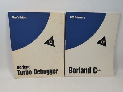Borland 1993 Turbo Debugger Version 4.0 User's Guide Manual, C++ DOS Reference 