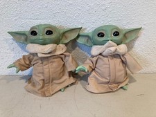 Star Wars Mandalorian The Child Baby Yoda Plush Soft Stuffed Toy Lot of 2 Mattel