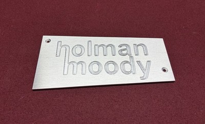 Ford 87-93 5.0 custom aluminum intake manifold  plaque HOLMAN MOODY