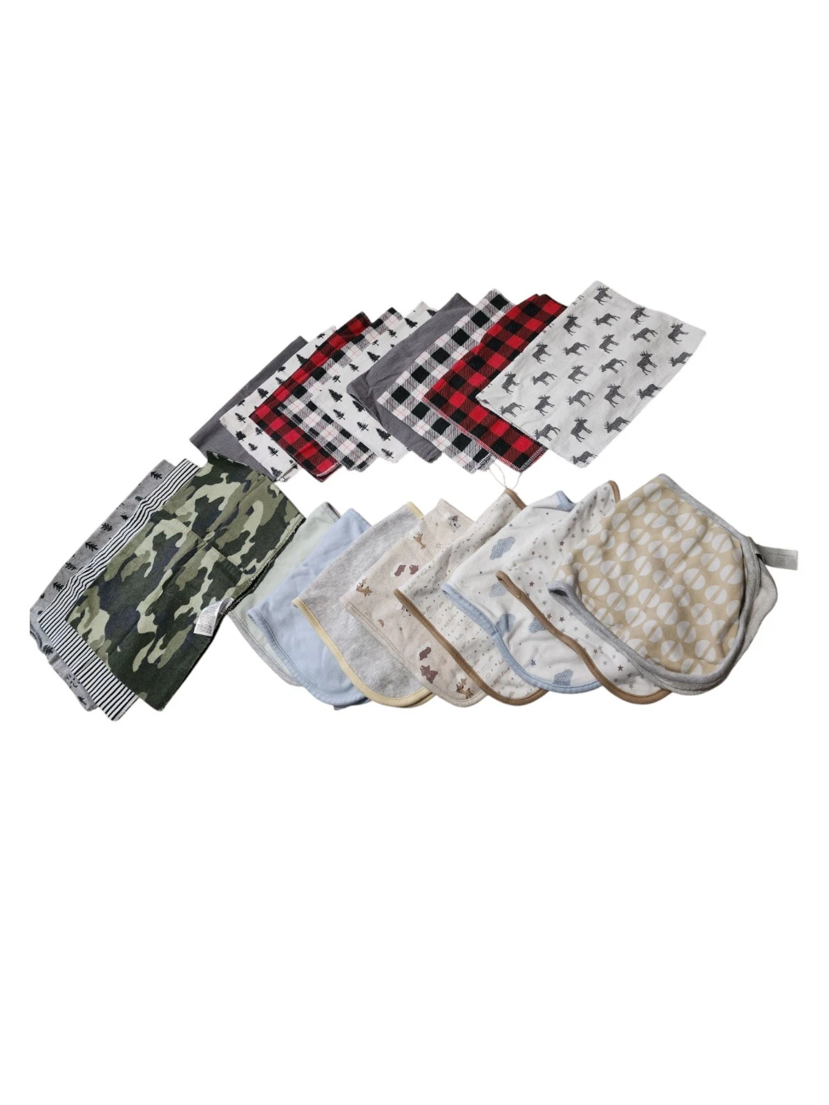 Lot Of Burp Cloths & Baby Towels