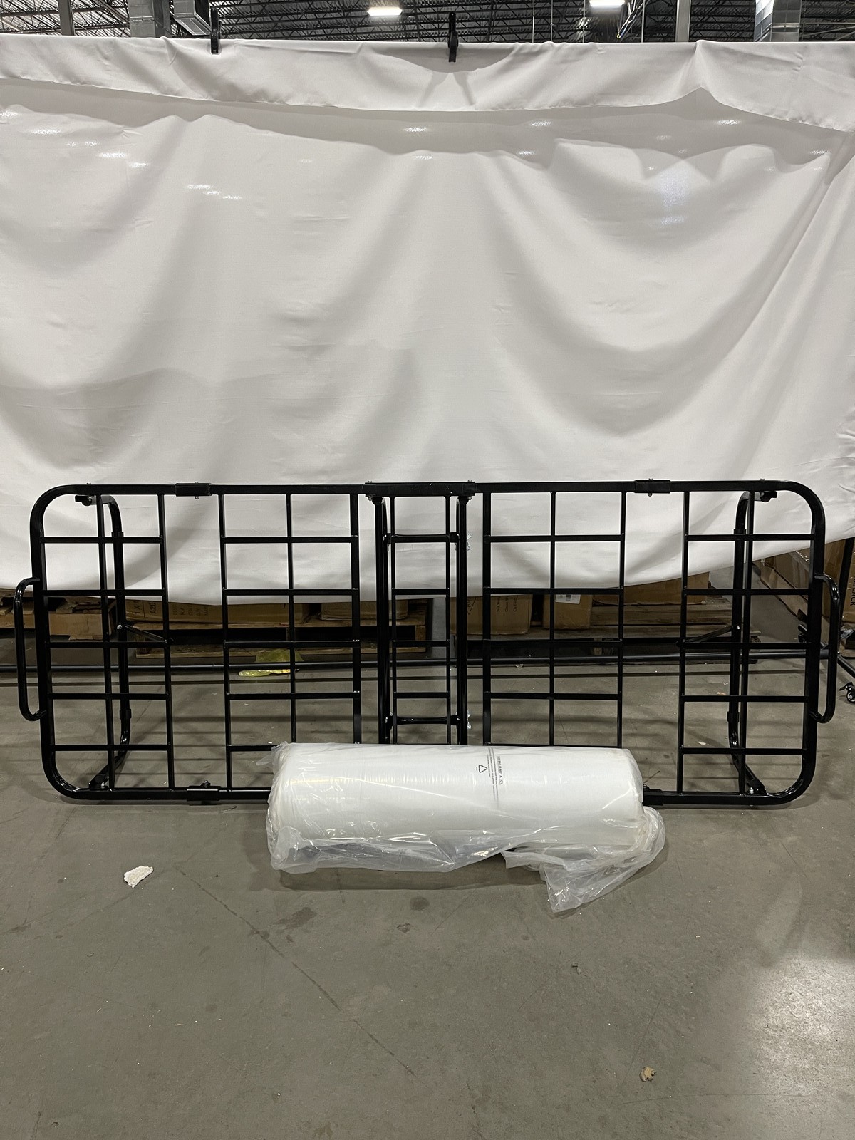 РАСКЛАДНАЯ КРОВАТЬ OEKO TEX С МАТРАСОМ ИЗ ПЕНЫ С ЭФФЕКТОМ ПАМЯТИ - ЧЕРНЫЙ 45390₽