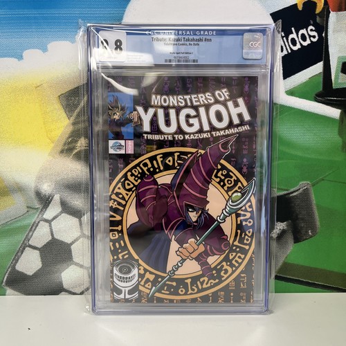 "Monsters of Yugioh" Dark Magician ASM300 Homage Ltd 100 Dallas Fan Expo 9.8CGC