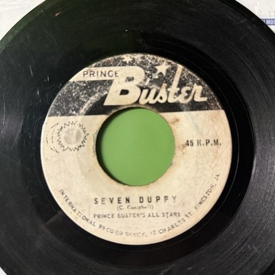 ✴︎PRINCE BUSTR✴︎ Prince Buster's All Stars ‎– Seven Duppy / Shanty Town 7” Reggae