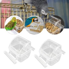 2x No Mess Bird Feeder for Cage Cage Accessories for Bird Cockatiel Parakeet