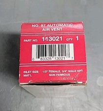 Bell & Gossett No. 87 Automatic Air Vent 1/2" FPT 3/4" MPT 113021